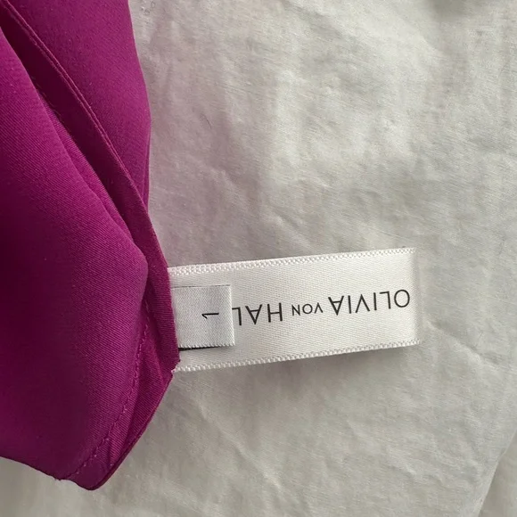 Olivia von Halle Magenta Dress size 1 - Picture 5 of 7